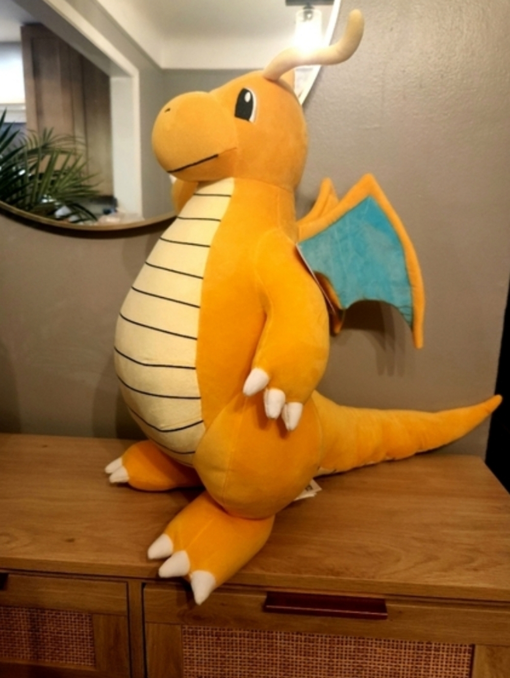 Jumbo Pokemon Dragonite Dragon Flying-Type Pokemon Plush Huge 2 Feet